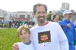 Matt Madaus, CEO and son Owen both ran the 12K course 