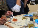 Community School kids make pizzas